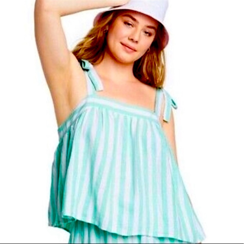 Stoney Clover Lane x Target Striped Tie Strap Tank Top Small
